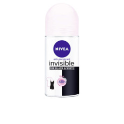 BLACK & WHITE INVISIBLE desodorante roll-on 50 ml by NIVEA for Unisex