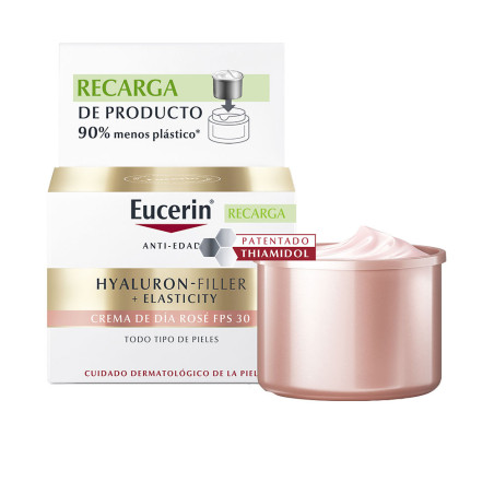 HYALURON-FILLER + elasticity rosé crema día SPF30 recarga 50 ml by EUCERIN for Unisex
