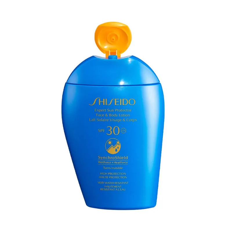 Loción protectora solar facial y corporal Shiseido Expert FPS 30+ 150 ml