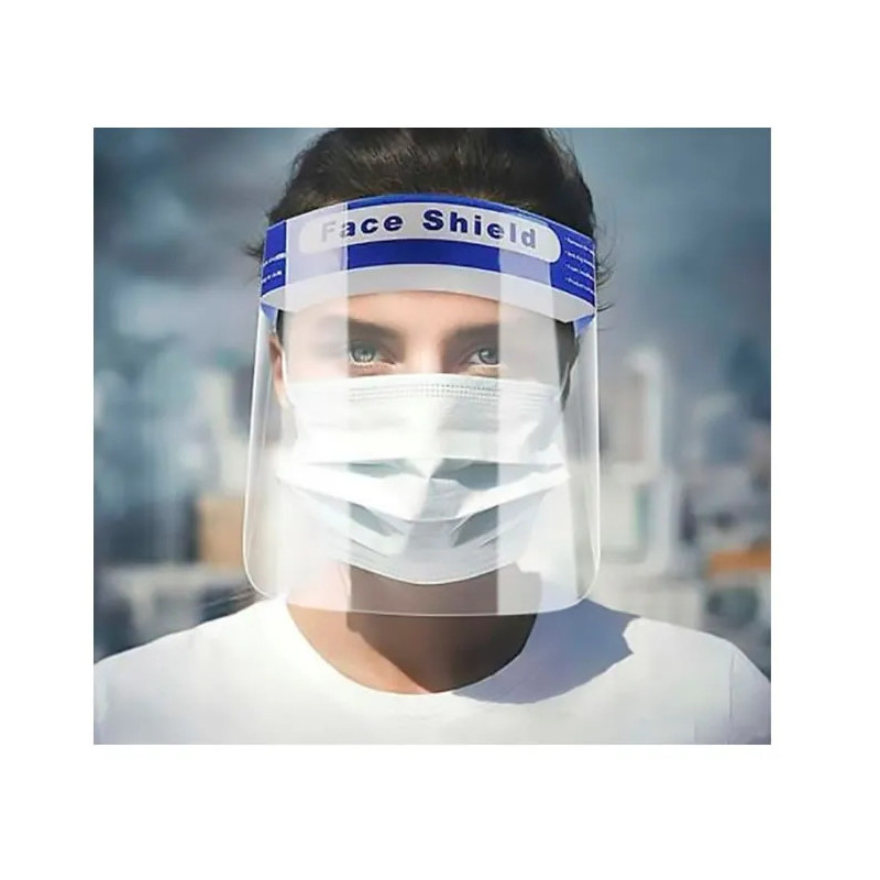 Protector facial de seguridad transparente