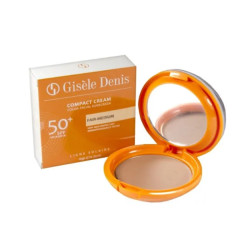 Crema solar facial compacta Gisèle Denis FPS 50+ tono claro-medio 10 g