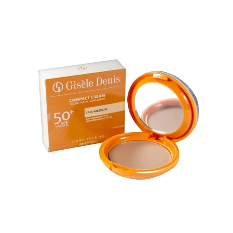 Gisèle Denis Kompakte Gesichts-Sonnencreme LSF 50+ für helle bis mittlere Hauttöne, 10 g
