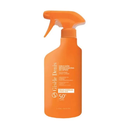Emulsión bronceadora para piel atópica de Gisèle Denis FPS 50+ Spray 300 ml