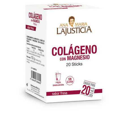 COLÁGENO CON MAGNESIO sabor fresa 20 sticks by ANA MARÍA LAJUSTICIA for Unisex