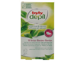 DEPIL bandas faciales menta y té verde 12 u by BYLY for Woman