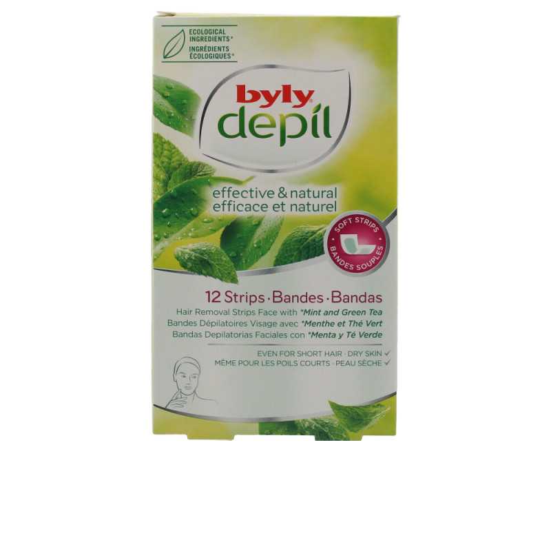 DEPIL bandas faciales menta y té verde 12 u by BYLY for Woman DEPIL bandas faciales menta y té verde 12 u by BYLY for Woman