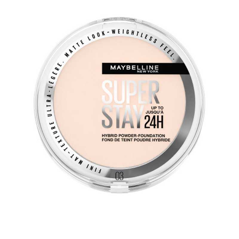 SUPERSTAY 24H hybrid powder foundation 03 9 gr by MAYBELLINE for Unisex SUPERSTAY 24H hybrid powder foundation 03 9 gr by MAYBELLINE for Unisex