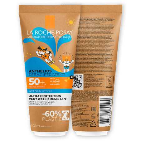 ANTHELIOS DERMO-PEDIATRICS loción wet skin SPF50+ 200 ml by LA ROCHE POSAY for Unisex