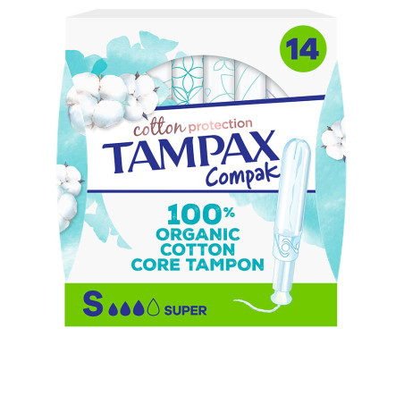 TAMPAX ALGODÓN 100% ORGANICO tapón super 14 u by TAMPAX for Unisex