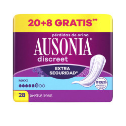 DISCREET compresas incontinencia maxi 28 u by AUSONIA for Woman