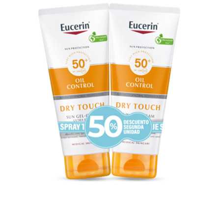SENSITIVE PROTECT toque seco gel crema SPF50+ promo 2 x 200 ml by EUCERIN for Unisex