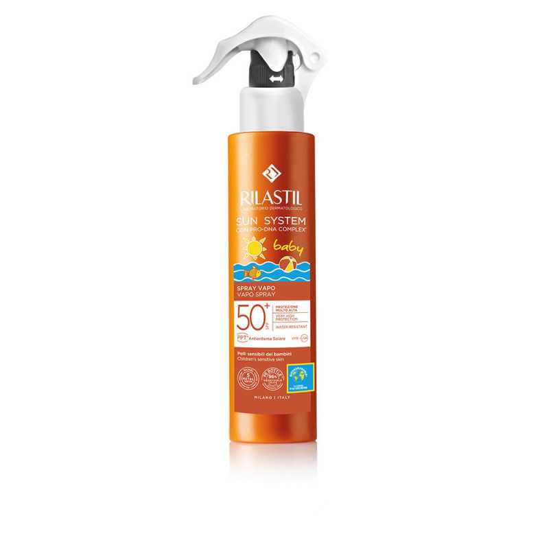 SUN SYSTEM SPF50+ BABY spray transparente 200 ml by RILASTIL for Unisex SUN SYSTEM SPF50+ BABY spray transparente 200 ml by RILASTIL for Unisex