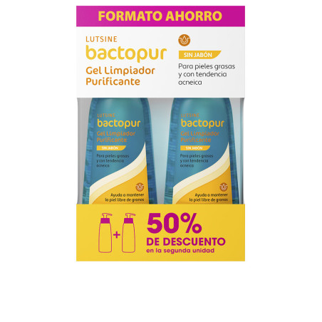 BACTOPUR gel limpiador purificante pack 2 x 200 ml by LUTSINE E45 for Unisex