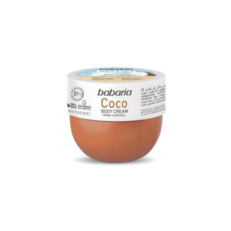 Crema corporal de coco Babaria 400 ml