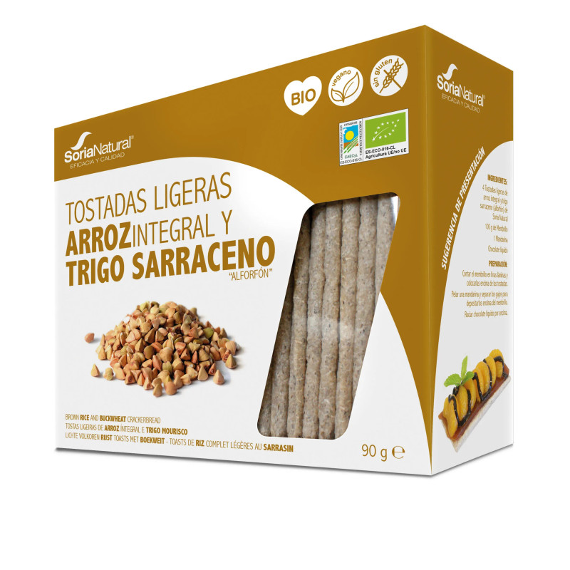Alecosor Bio-Reis- und Buchweizen-Toast