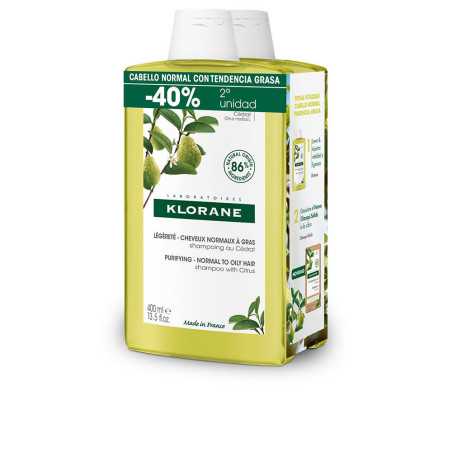 A LA CIDRA champú ligero para cabello normal/graso duo 2 x 400 ml by KLORANE for Unisex