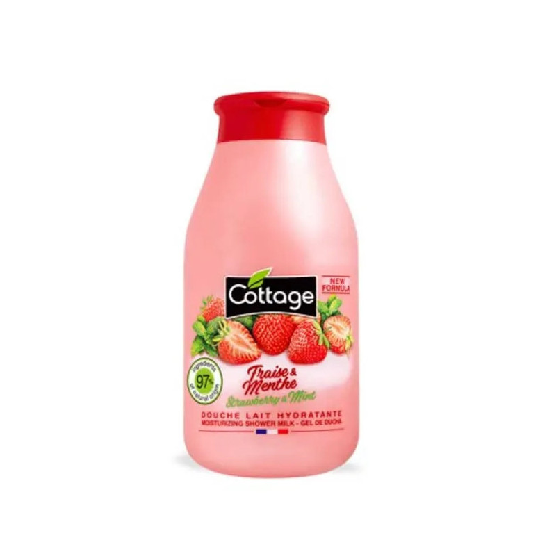Gel douche hydratant Cottage Fraise et Menthe 250 ml