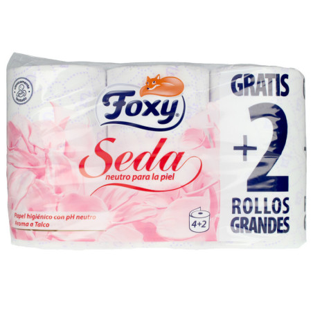 SEDA papel higiénico ph neutro aroma talco 3 capas 6 rollos by FOXY for Unisex