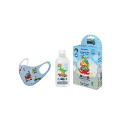 Lot de 2 flacons de 100 ml de gel hydroalcoolique Cartoon Eau My Dino