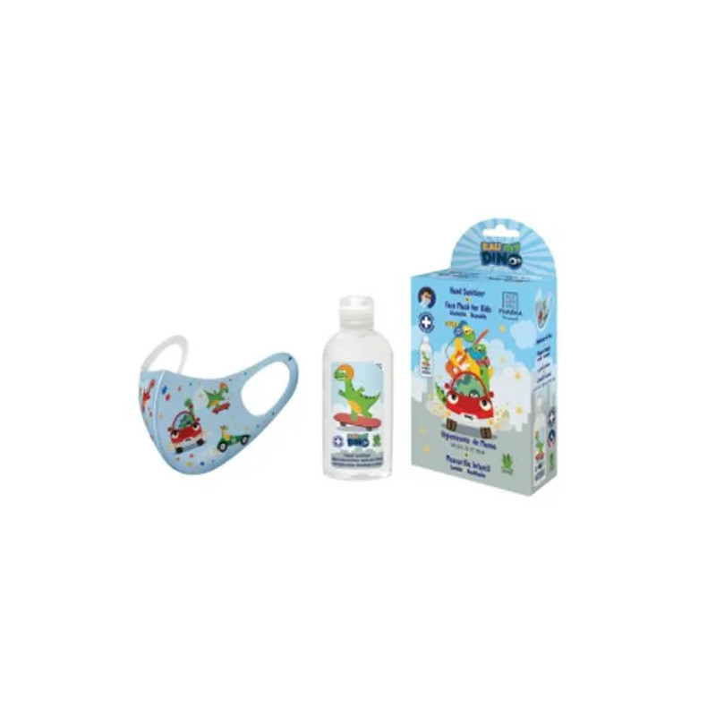 Lot de 2 flacons de 100 ml de gel hydroalcoolique Cartoon Eau My Dino