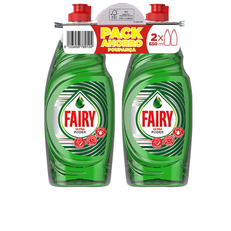 FAIRY ULTRA PODER LAVAVAJILLAS CONCENTRADO LOTE 2 x 650 ml by FAIRY for Unisex FAIRY ULTRA PODER LAVAVAJILLAS CONCENTRADO LOTE 2 x 650 ml by FAIRY for Unisex