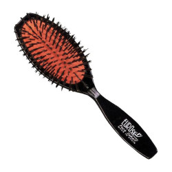 Eurostil Blasebalg-Bürste aus reinem Wildschweinhaar, 1 Stück