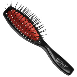 Brosse à soufflet Eurostil en nylon, petite boule noire, 1 pièce