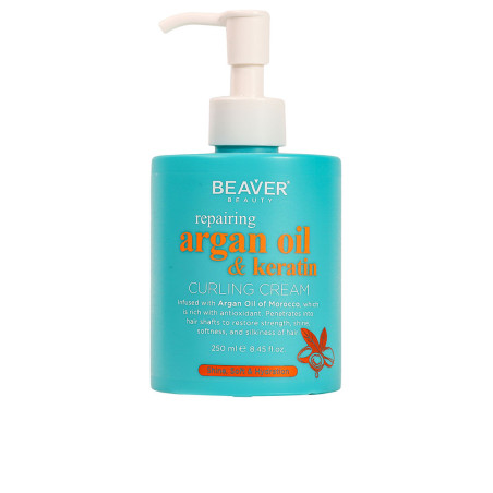 ARGAN OIL & KERATIN crema para rizos 250 ml by BEAVER  for Unisex