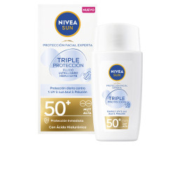 SUN TRIPLE PROTECCION fluido ultraligero facial SPF50+ 40 ml by NIVEA for Unisex