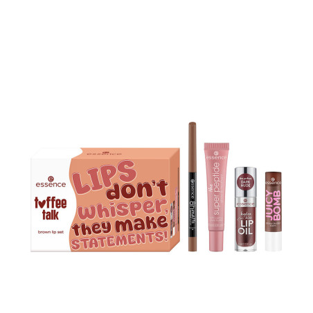 TOFFEE TALK BROWN LIP ESTUCHE 4 pz by ESSENCE for Unisex