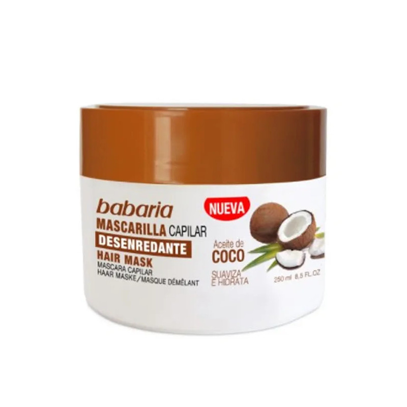 Maschera per capelli Babaria all'olio di cocco 400 ml