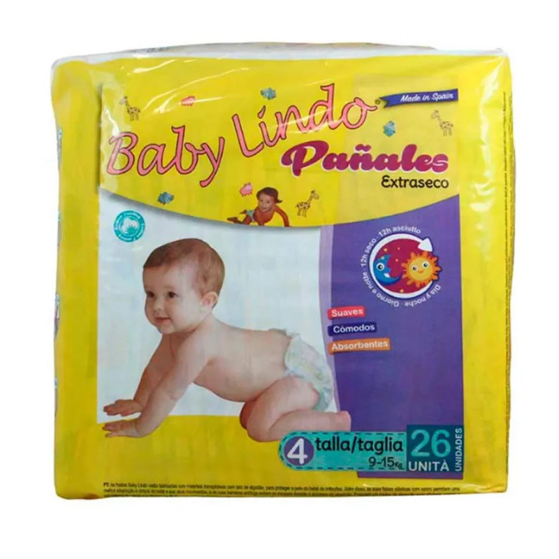 Baby Lindo Windeln T4 9-15 kg 26 Stück