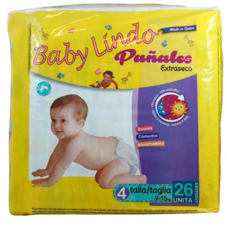 Baby Lindo Windeln T4 9-15 kg 26 Stück