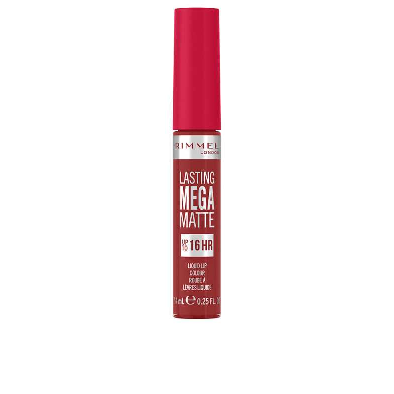 LASTING MEGA MATTE liquid lip colour 500 fire starter 74 ml by RIMMEL LONDON for Unisex LASTING MEGA MATTE liquid lip colour 500 fire starter 74 ml by RIMMEL LONDON for Unisex