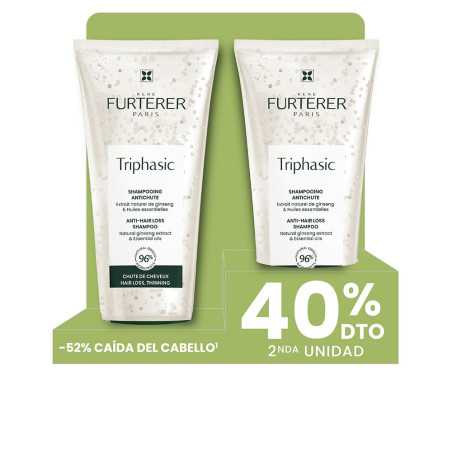 TRIPHASIC CHAMPÚ ANTICAÍDA LOTE 2 x 200 ml by RENE FURTERER for Unisex