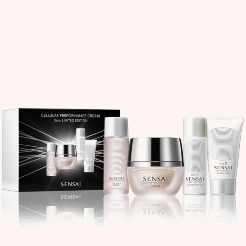 Crème Sensai Cellular Performance 40 ml, Lotion II 20 ml, Huile nettoyante 30 ml, Savon 30 ml