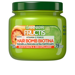 FRUCTIS VITAMIN FORCE hair bomb biotina mascarilla 320 ml by GARNIER for Woman