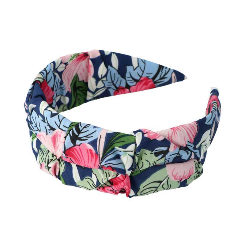 DIADEMA tela floral con fondo azul 1 u by INCA for Unisex DIADEMA tela floral con fondo azul 1 u by INCA for Unisex