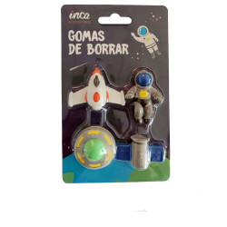 GOMAS DE BORRAR ESPACIO LOTE 4 pz by INCA for Unisex