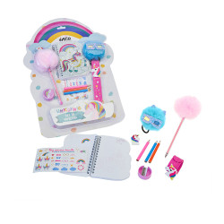 PAPELERÍA UNICORNIO LOTE 8 pz by INCA for Unisex