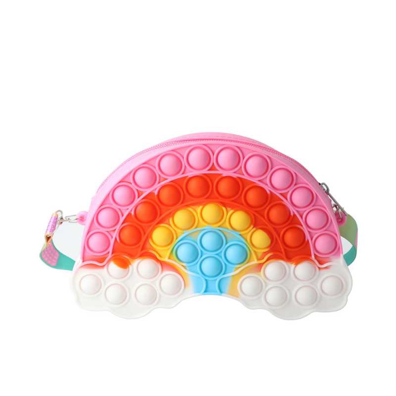 BOLSO CRUZADO silicona pop-it arcoiris 21 x 14 x 3,5 cm 1 u by INCA for Unisex BOLSO CRUZADO silicona pop-it arcoiris 21 x 14 x 3,5 cm 1 u by INCA for Unisex