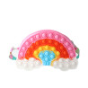 BOLSO CRUZADO silicona pop-it arcoiris 21 x 14 x 3,5 cm 1 u by INCA for Unisex