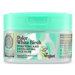 Discos de limpeza facial purificantes e esfoliantes Natura Siberica - 20 unidades