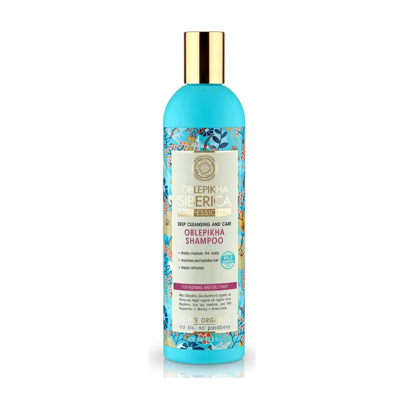 Shampooing Natura Siberica Oblepikha Nettoyage en profondeur et soin 400 ml