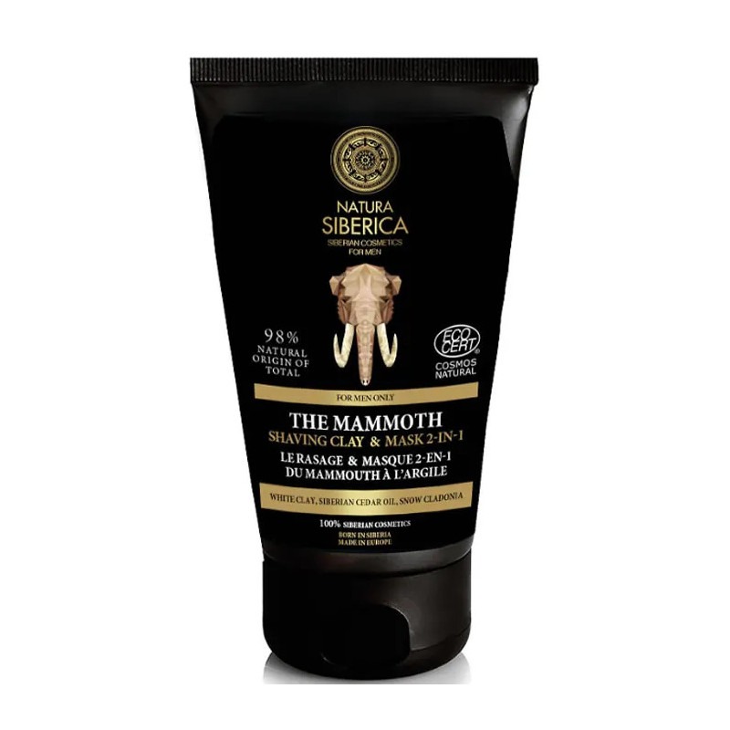 Máscara e Argila de Barbear Natura Siberica The Mammoth 2 em 1 150ml