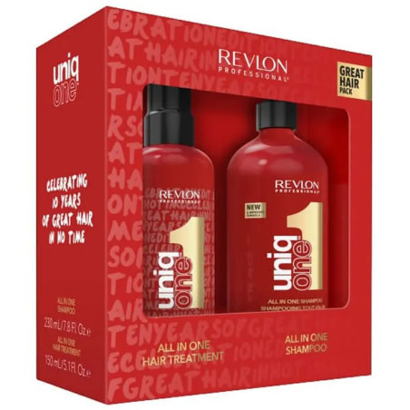 Conjunto de 2 shampoos Revlon Uniq One de 230ml