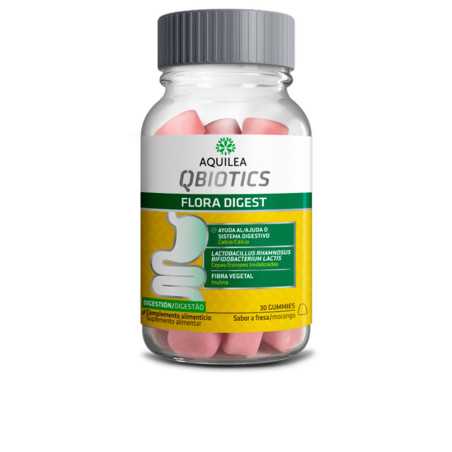 QBIOTICS FLORA DIGEST gummies Fresa 30 u by AQUILEA for Unisex