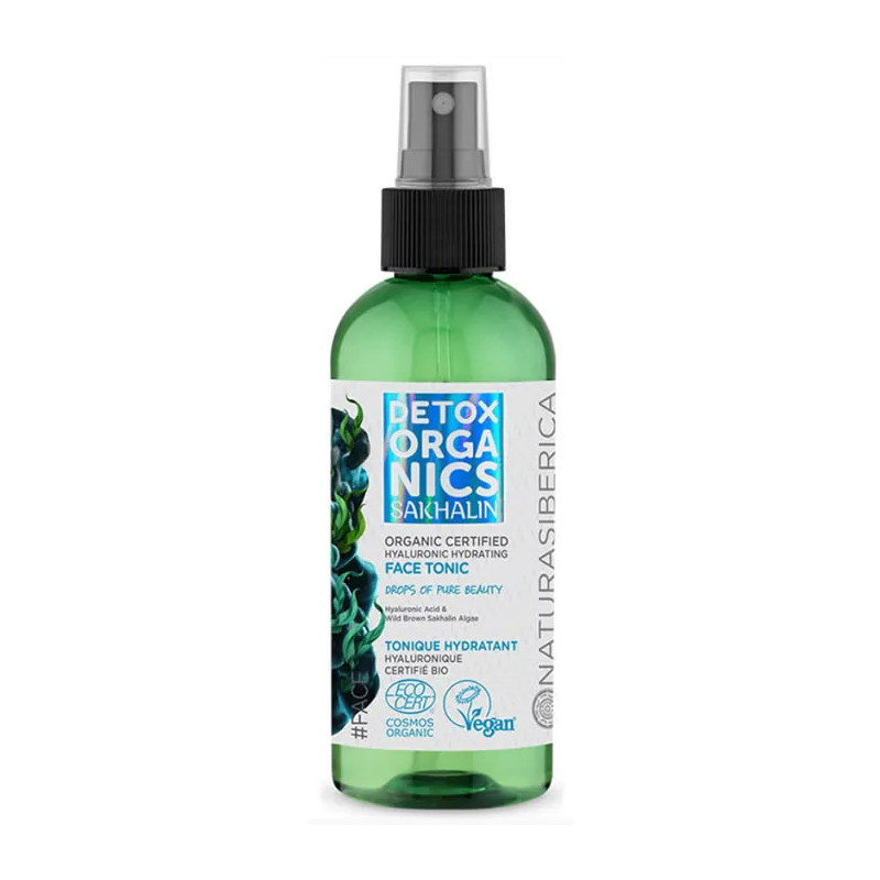 Tônico Facial Hidratante com Ácido Hialurônico Orgânico Certificado Sakhalin da Natura Siberica em Vaporizador 170ml