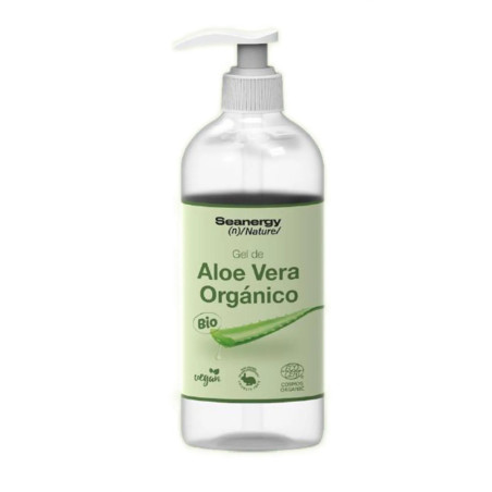 Gel-Creme de Aloe Vera Vegano Seanergy Nature com Dosador de Bomba 500ml