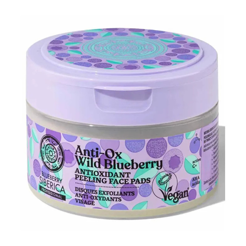 Discos de Peeling Facial Antioxidante Natura Siberica - 20 Unidades